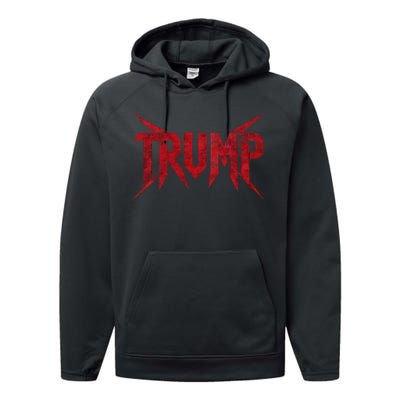 Vintage Trump 2024 Milwaukee Style Performance Fleece Hoodie