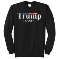 Vintage Trump 2024 Retro Us Flag 4547 Trump Sweatshirt