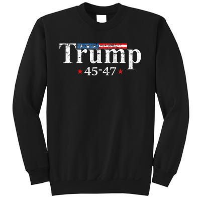 Vintage Trump 2024 Retro Us Flag 4547 Trump Sweatshirt