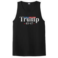 Vintage Trump 2024 Retro Us Flag 4547 Trump PosiCharge Competitor Tank