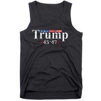 Vintage Trump 2024 Retro Us Flag 4547 Trump Tank Top