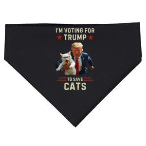 Vote Trump 2024 To Save Cats From Being Eaten USA-Made Doggie Bandana