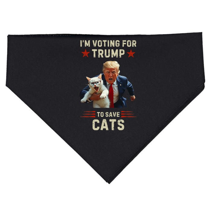 Vote Trump 2024 To Save Cats From Being Eaten USA-Made Doggie Bandana