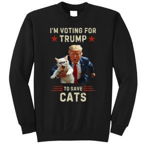 Vote Trump 2024 To Save Cats From Being Eaten Sweatshirt