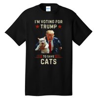 Vote Trump 2024 To Save Cats From Being Eaten Tall T-Shirt