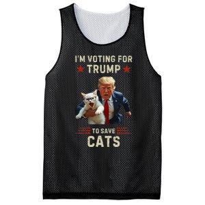 Vote Trump 2024 To Save Cats From Being Eaten Mesh Reversible Basketball Jersey Tank