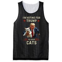 Vote Trump 2024 To Save Cats From Being Eaten Mesh Reversible Basketball Jersey Tank