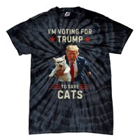 Vote Trump 2024 To Save Cats From Being Eaten Tie-Dye T-Shirt