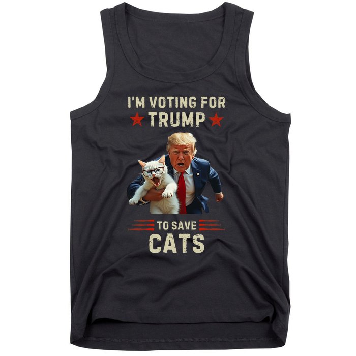 Vote Trump 2024 To Save Cats From Being Eaten Tank Top