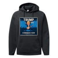 Victory Trump 2024 Comeback Rockstar Inauguration Performance Fleece Hoodie