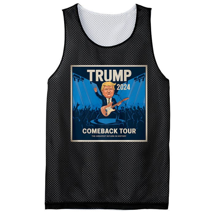 Victory Trump 2024 Comeback Rockstar Inauguration Mesh Reversible Basketball Jersey Tank