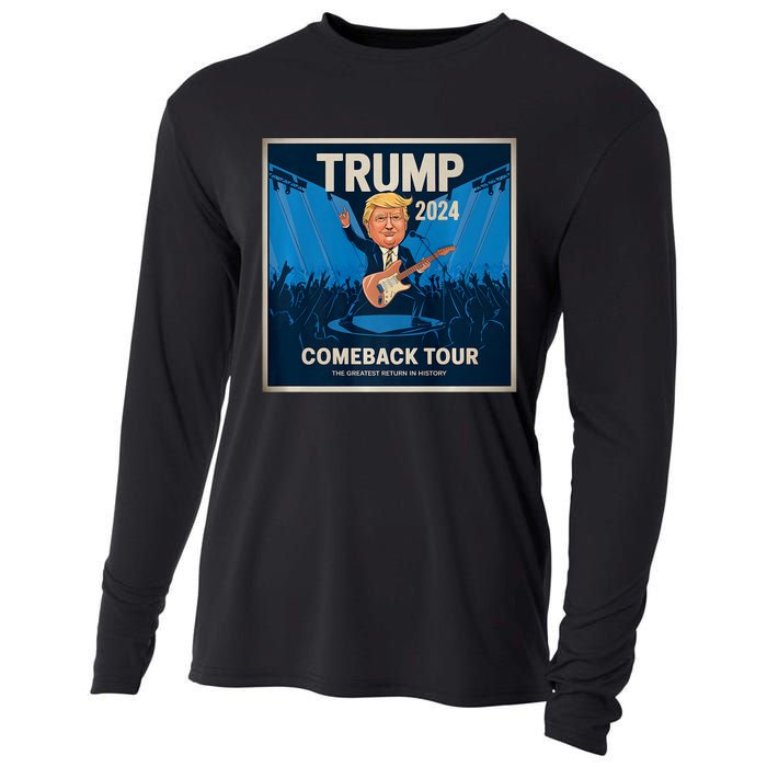 Victory Trump 2024 Comeback Rockstar Inauguration Cooling Performance Long Sleeve Crew