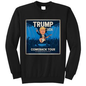 Victory Trump 2024 Comeback Rockstar Inauguration Tall Sweatshirt