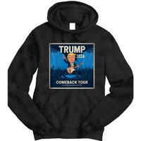 Victory Trump 2024 Comeback Rockstar Inauguration Tie Dye Hoodie