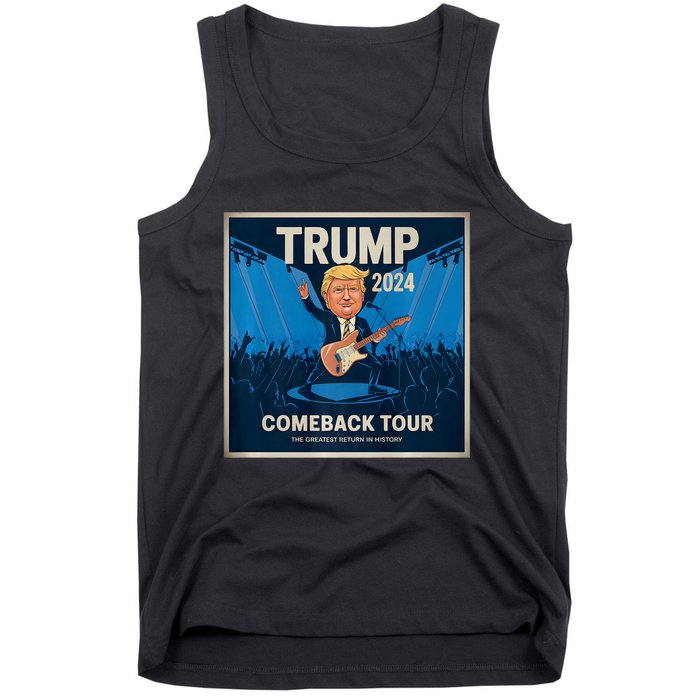 Victory Trump 2024 Comeback Rockstar Inauguration Tank Top