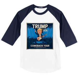 Victory Trump 2024 Comeback Rockstar Inauguration Baseball Sleeve Shirt