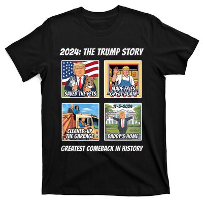 Victory Trump 2024 Greatest Comeback Inauguration Keepsake T-Shirt