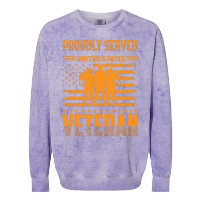 Veteran T 2023 Colorblast Crewneck Sweatshirt