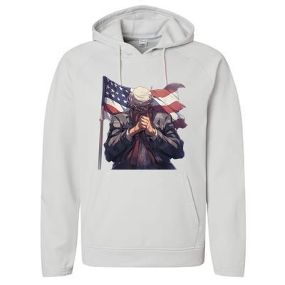 Vote Trump 47th President Election 2024 Performance Fleece Hoodie