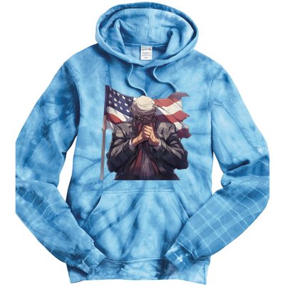 Vote Trump 47th President Election 2024 Tie Dye Hoodie