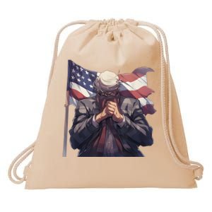 Vote Trump 47th President Election 2024 Drawstring Bag