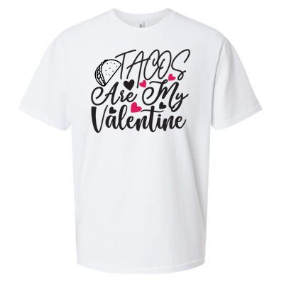 Valentine Tacos Are My Valentine Sueded Cloud Jersey T-Shirt