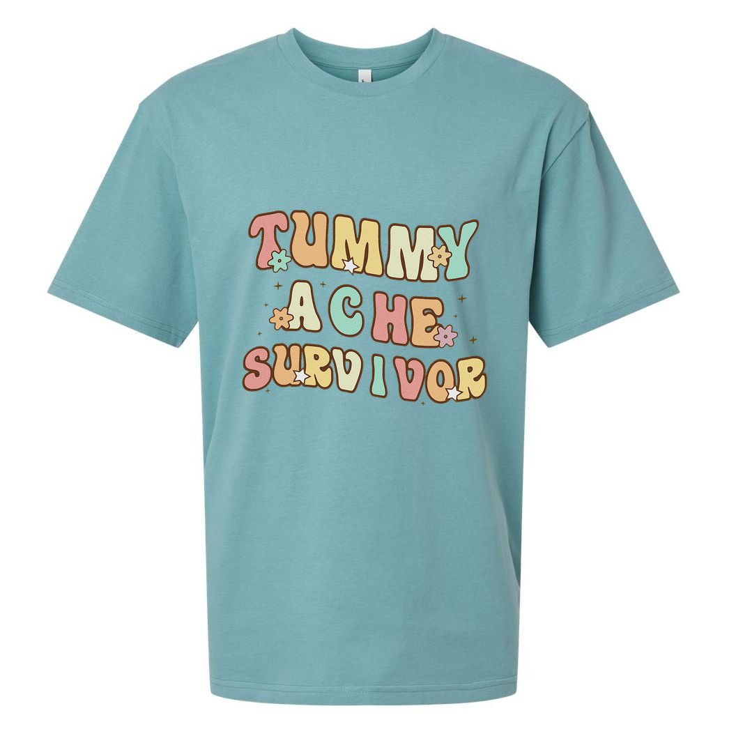 Vintage Tummy Ache Survivor Sueded Cloud Jersey T-Shirt