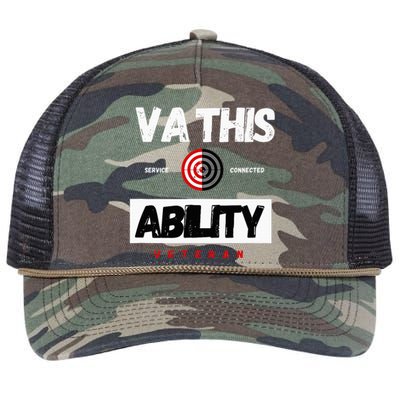 Va This Ability Veteran Hunters Retro Rope Trucker Hat Cap