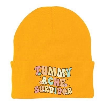 Vintage Tummy Ache Survivor Retro Knit Cap Winter Beanie