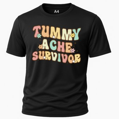 Vintage Tummy Ache Survivor Retro Performance Shirt