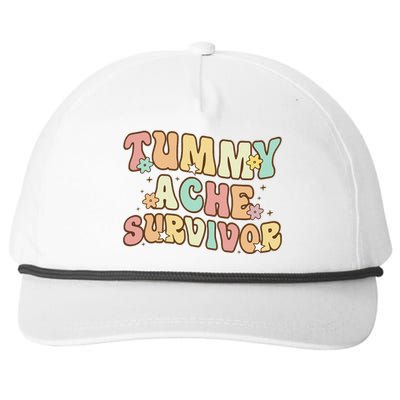 Vintage Tummy Ache Survivor Retro Snapback Five-Panel Rope Hat