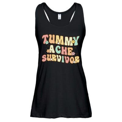 Vintage Tummy Ache Survivor Retro Ladies Essential Flowy Tank