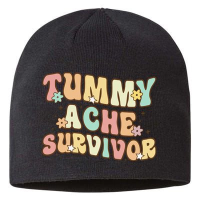 Vintage Tummy Ache Survivor Retro Sustainable Beanie