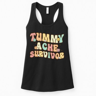 Vintage Tummy Ache Survivor Retro Womens Tank Top