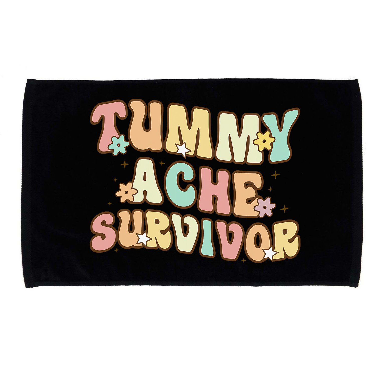 Vintage Tummy Ache Survivor Retro Microfiber Hand Towel