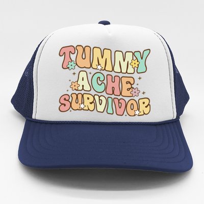 Vintage Tummy Ache Survivor Retro Trucker Hat