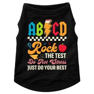 Vintage Testing ABCD Rock The Test Day Teach.ers Student.s Doggie Tank