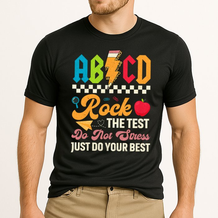 Vintage Testing ABCD Rock The Test Day Teach.ers Student.s Performance Shirt