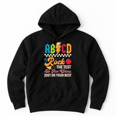 Vintage Testing ABCD Rock The Test Day Teach.ers Student.s Hoodie