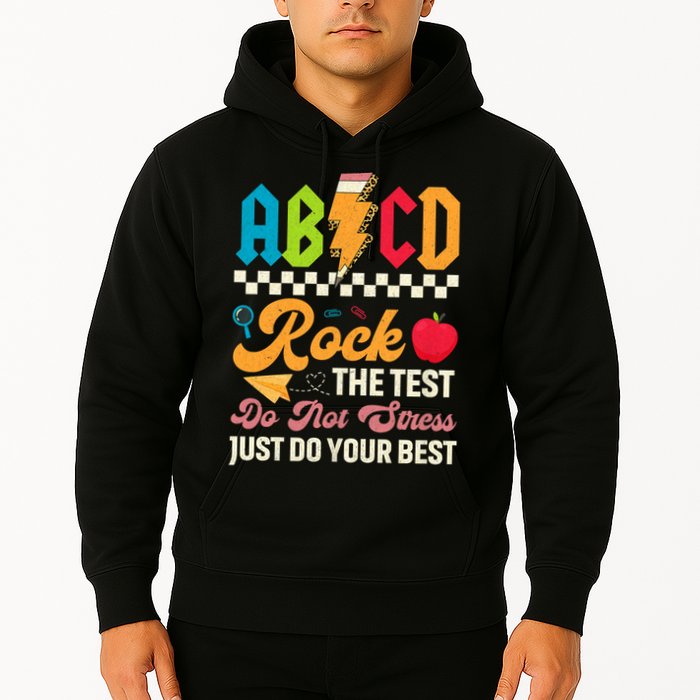 Vintage Testing ABCD Rock The Test Day Teach.ers Student.s Hoodie