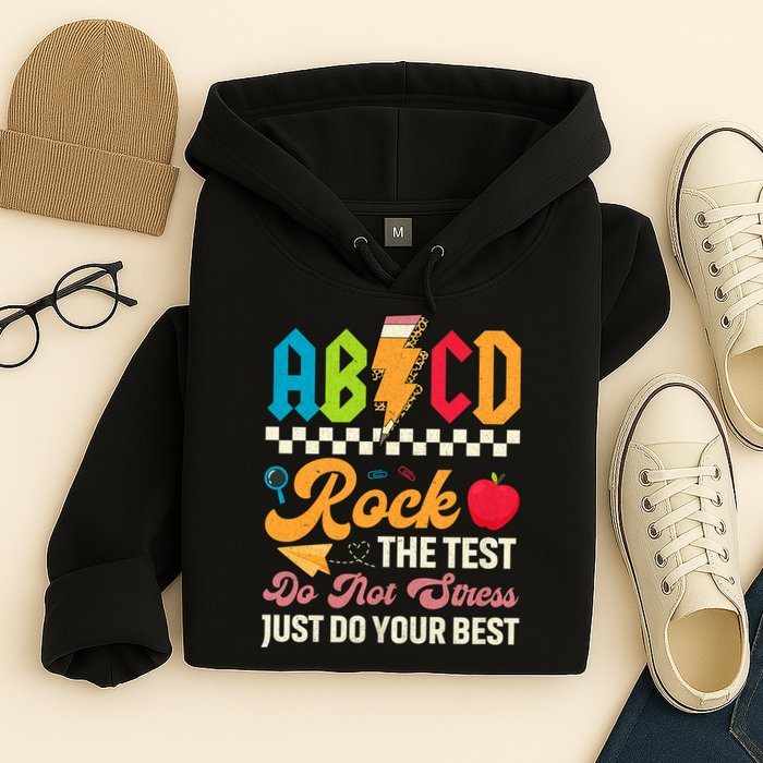 Vintage Testing ABCD Rock The Test Day Teach.ers Student.s Hoodie