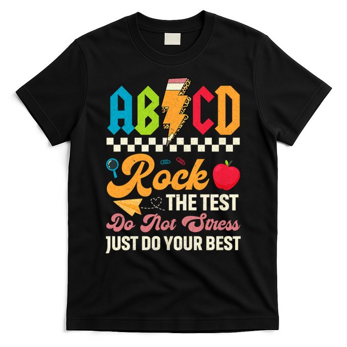 Vintage Testing ABCD Rock The Test Day Teach.ers Student.s T-Shirt