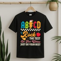 Vintage Testing ABCD Rock The Test Day Teach.ers Student.s T-Shirt