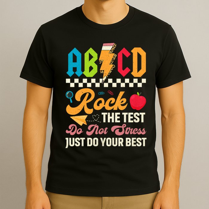 Vintage Testing ABCD Rock The Test Day Teach.ers Student.s T-Shirt