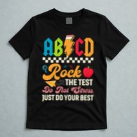 Vintage Testing ABCD Rock The Test Day Teach.ers Student.s T-Shirt