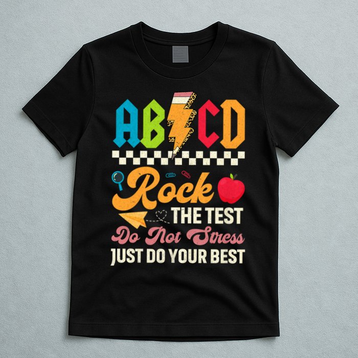 Vintage Testing ABCD Rock The Test Day Teach.ers Student.s T-Shirt