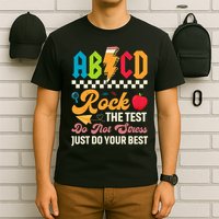 Vintage Testing ABCD Rock The Test Day Teach.ers Student.s T-Shirt