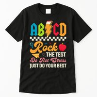 Vintage Testing ABCD Rock The Test Day Teach.ers Student.s Tall T-Shirt