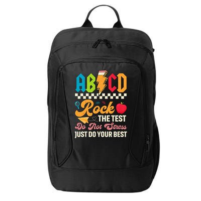 Vintage Testing ABCD Rock The Test Day Teach.ers Student.s City Backpack