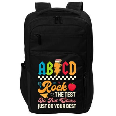 Vintage Testing ABCD Rock The Test Day Teach.ers Student.s Impact Tech Backpack